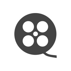 reel, film icon. Simple vector sign.