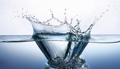 high speed capture of clear water splash