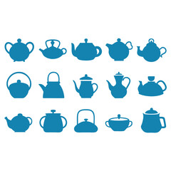 Elegant Teapot Icon Graphics