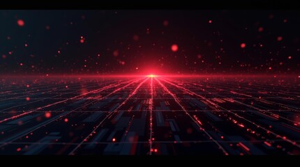 Glitch visualization of digital system failure for cybersecurity or technical error concepts