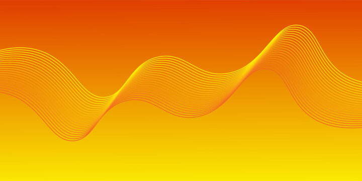Backgroun orange and yellow Abstack Wave line vector. eps 10