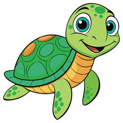 Cute Cartoon Turtle Graphics