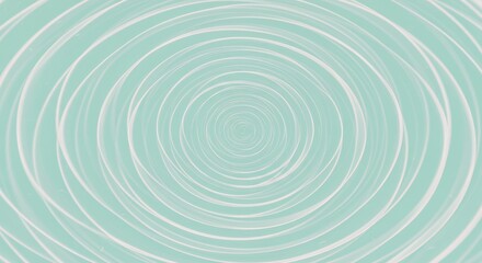 Obraz premium Abstract Teal and White Concentric Circles: A Serene Swirling Pattern Design