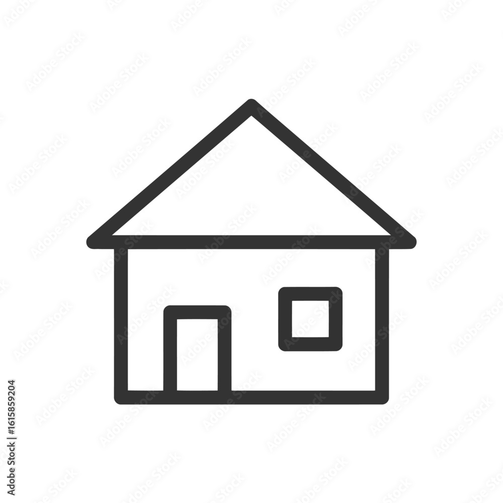 Poster vector art of vector illustration of a simple chain link icon representing connection and networking