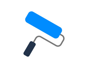 Paint roller icon representing a painting tool used for home improvement, renovation, interior design, wall painting, and decorative or construction purposes
