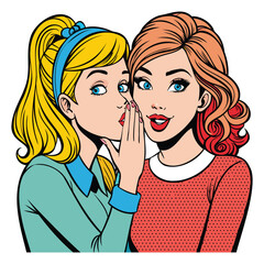 Gossip Time Women Illustration Design