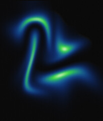 Futuristic abstract black background with blue and Green gradient, glowing grainy texture, black and blue noise pattern, digital wallpaper, horizontal design for banner, header, poster