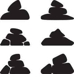 Stacked stones cairns balance