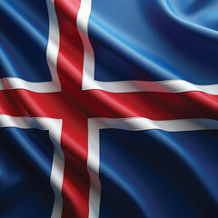 Fototapeta premium flag of iceland