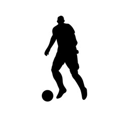 football player silhouette sport vector