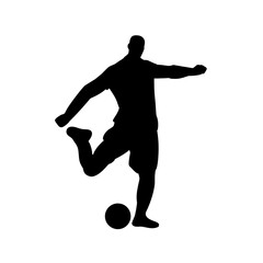 football player silhouette sport vector