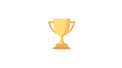 Golden Trophy Award Achievement Symbol on Transparent Background: A Detailed Illustration of a Classic Golden Trophy Representing Winning, Success
