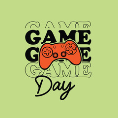 Game Day Console vector graphic design