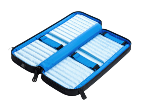 Stylish Blue Padded Laptop Sleeve with Protective Interior Space