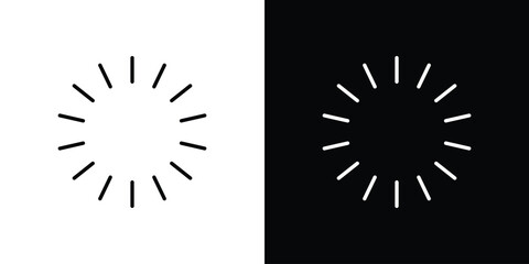 Loading icon. Minimalist vector design. Editable stroke. EPS10
