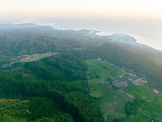 Fototapeta premium Tropical Farmland Sunset