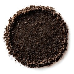Soil isolated on white background with clipping path.