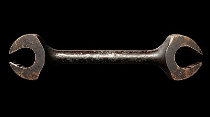 Spanner on a black background.