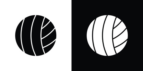 Volley ball icon. Vector Template. Concept Icon flat design.