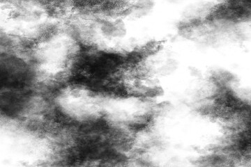 A black and white smoky background creates an abstract and textured effect, perfect for artistic designs isolated on transparent background
