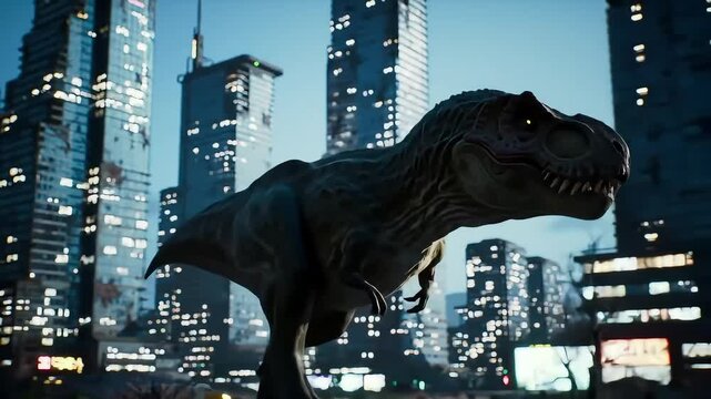 T-Rex in the City Prehistoric Beast Roars Again!