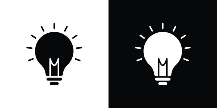 Idea icon. Vector Template. Concept Icon flat design.