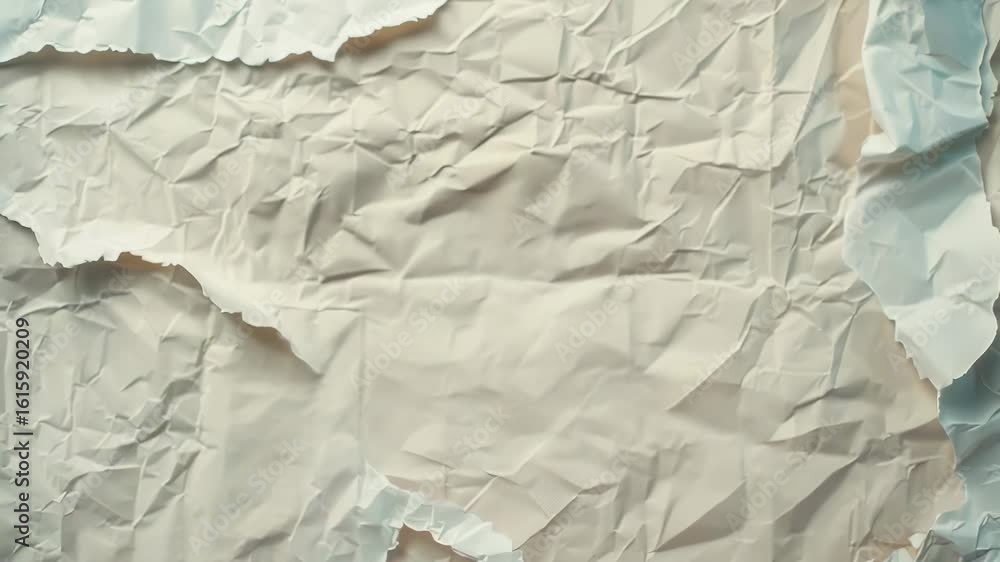 Poster a person cutting a piece of paper with scissors in a simple office setting