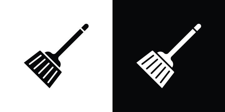 Broom icon. Vector Template. Concept Icon flat design.