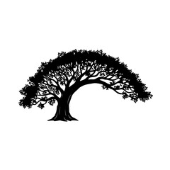 tree silhouette vector
