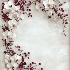 Pink cherry blossoms frame a vibrant spring scene, with delicate petals blooming on a graceful tree branch
