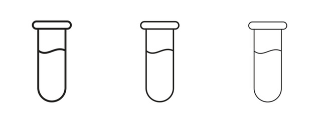 Test tube icon symbol for Info Graphic, Design Elements and Websites