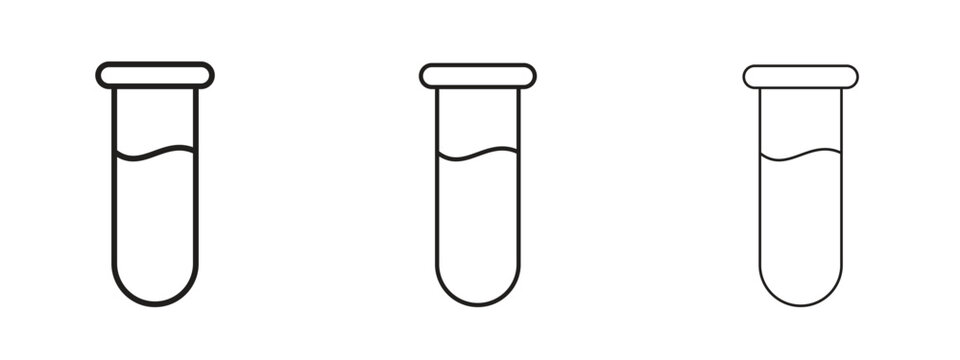 Test tube icon symbol for Info Graphic, Design Elements and Websites