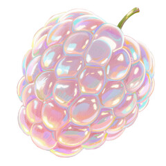 Glossy Berry PNG &ndash; Realistic Glass Texture Fruit Illustration