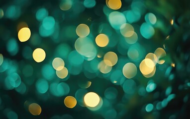Bright colorful shimmering circles create an abstract bokeh background for a festive holiday celebration