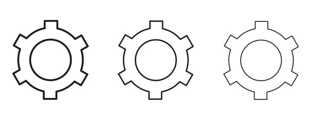 Settings icon symbol for Info Graphic, Design Elements and Websites