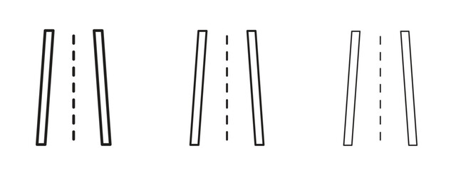 Road icon symbol for Info Graphic, Design Elements and Websites