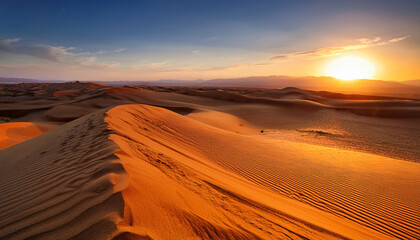 a serene desert landscape featuring large boulders and sparse vegetation under a clear sky