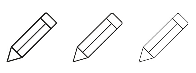 Pencil icon symbol for Info Graphic, Design Elements and Websites
