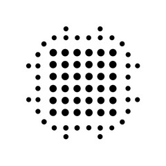 Seamless halftone dot vector pattern for a modern abstract background design