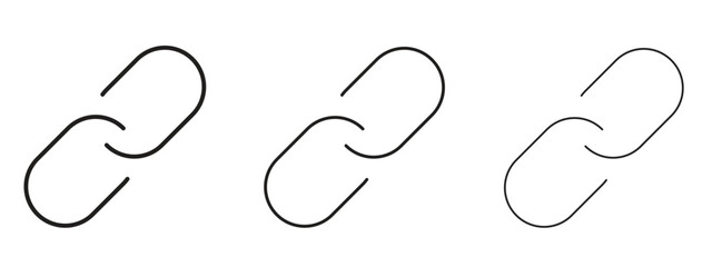 Link icon symbol for Info Graphic, Design Elements and Websites