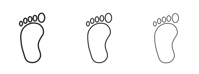 Foot icon symbol for Info Graphic, Design Elements and Websites