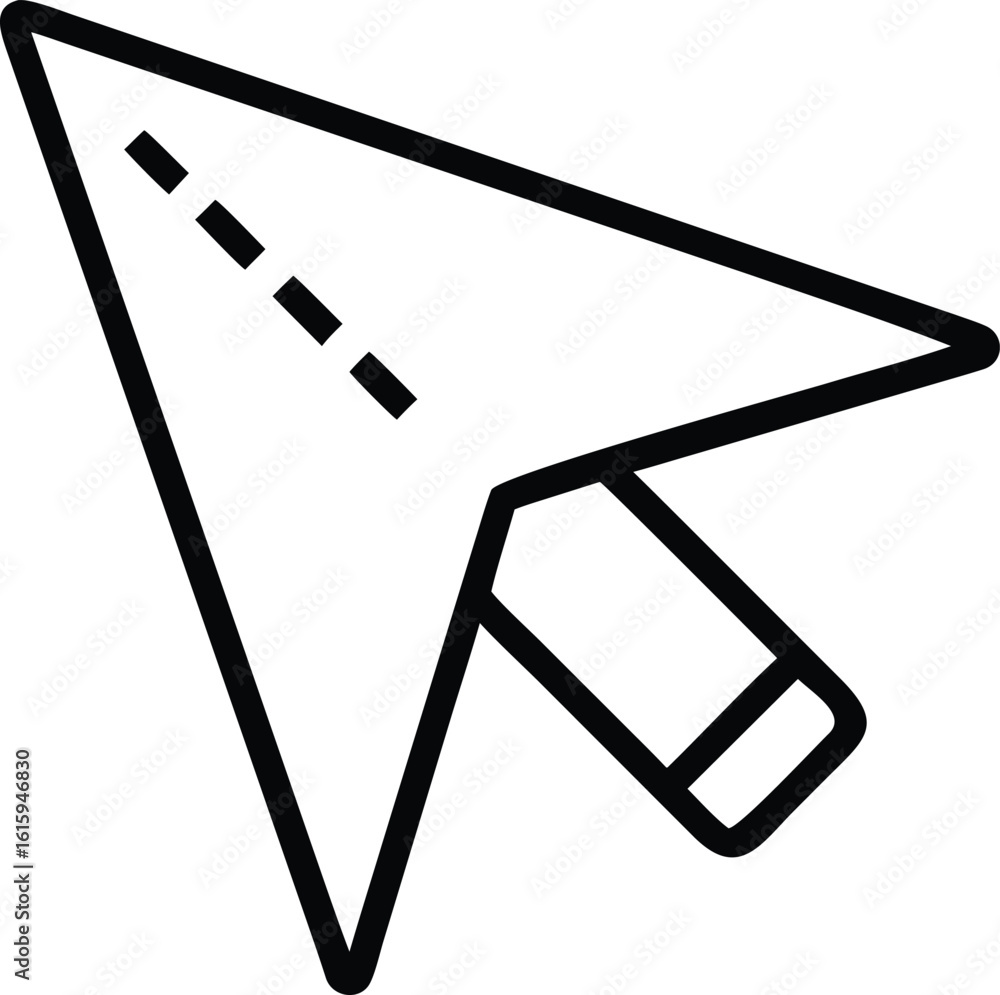 Poster 3d arrow pointer vector icon for modern ui and digital interfaces, 3d ui arrow pointer, vector arrow