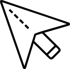 3D arrow pointer vector icon for modern UI and digital interfaces, 3D UI arrow pointer, Vector arrow for 3D interface, Isometric arrow pointer icon

