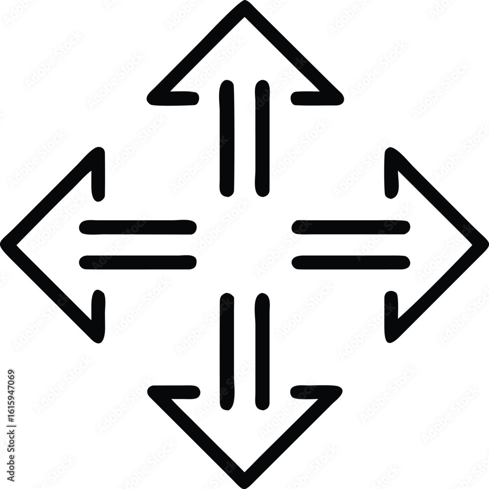 Poster vector navigation arrows for image carousel and photo gallery sliders, carousel arrow icons, slider 