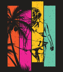 Summer t shirt design