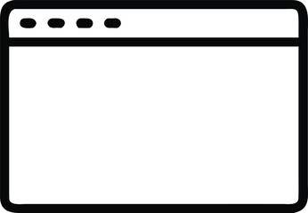 Fototapeta premium Minimal back arrow browser style vector icon for UI, Browser back arrow icon, UI back navigation arrow vector, Browser back button arrow