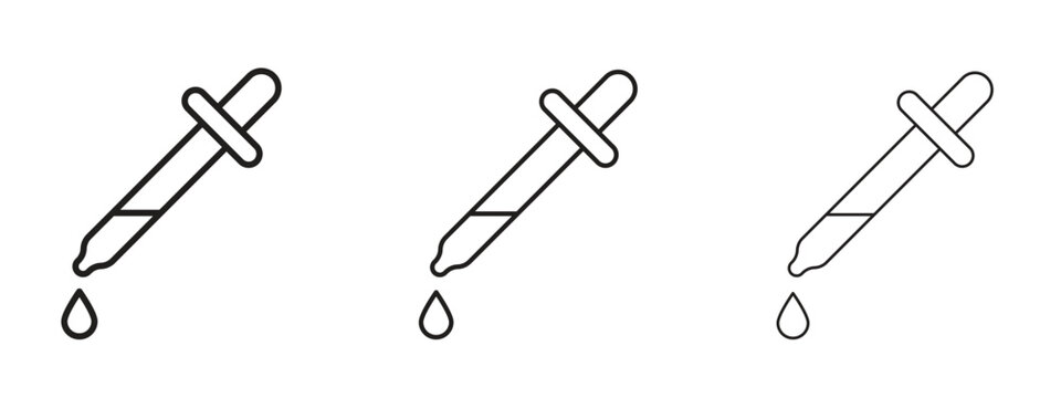Dropper icon symbol for Info Graphic, Design Elements and Websites