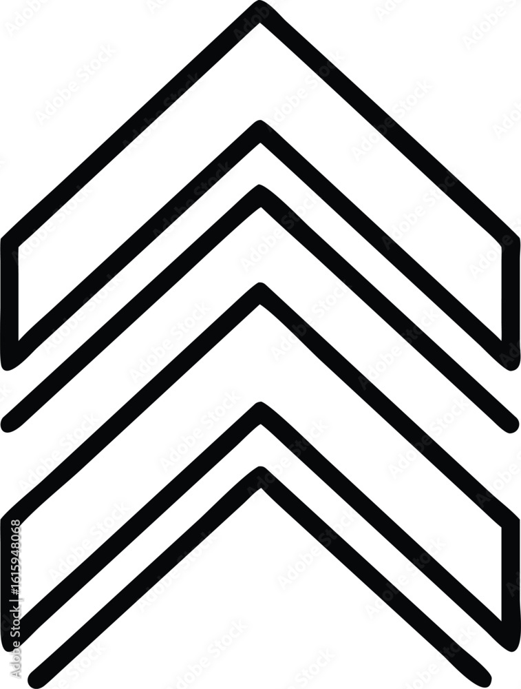 Poster minimal chevron arrow vector icon for ui navigation, chevron arrow icon, navigation chevron vector a