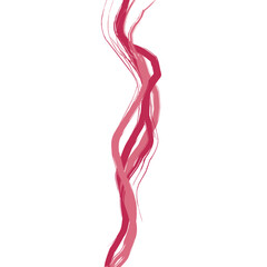 red smoke on white background