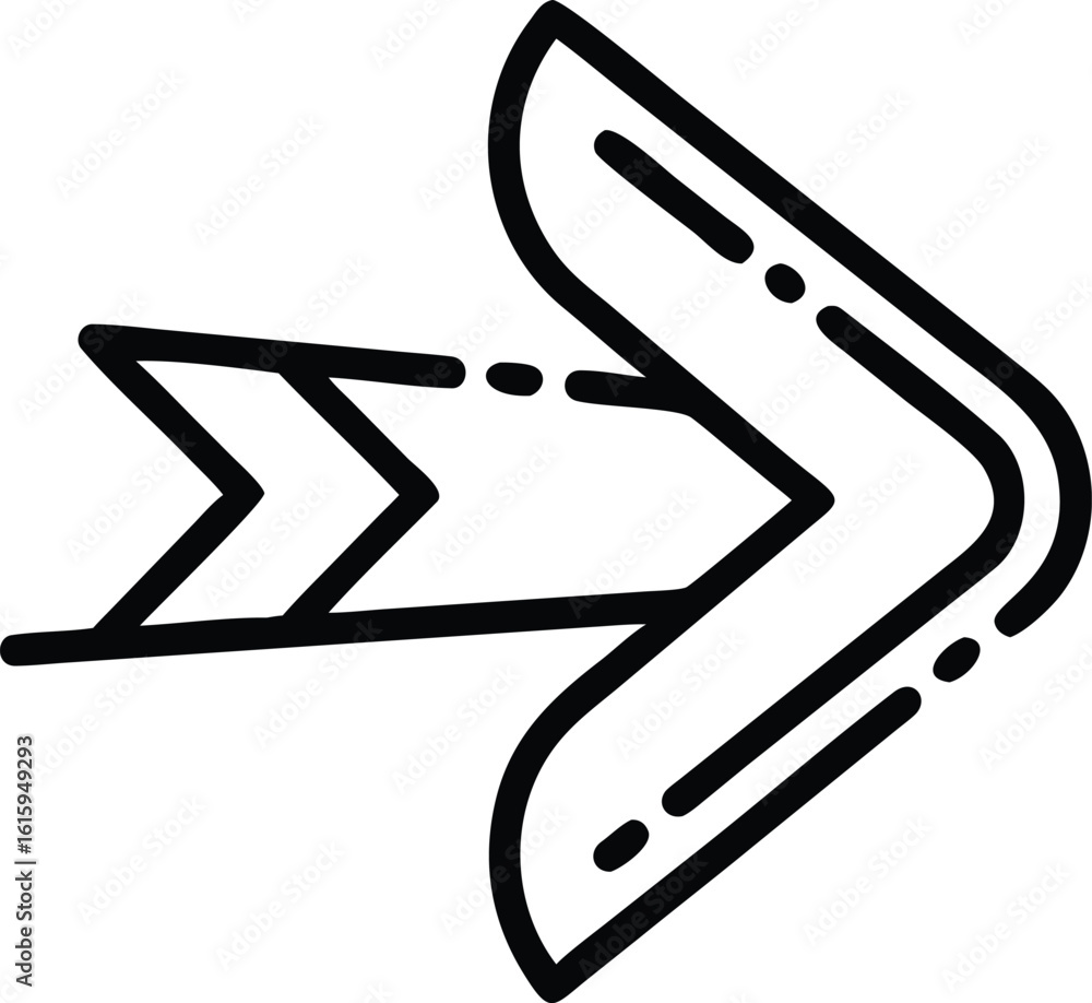 Aufkleber minimal forward navigation arrow vector icon for ui, forward arrow icon, next arrow vector symbol, n